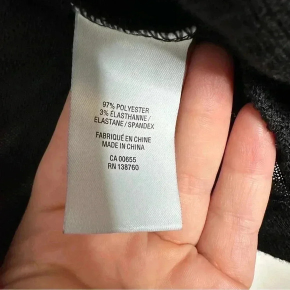 Reitmans Cardigan 3/4 Sleeves Boxy Black Size Large - Picture 3 of 16